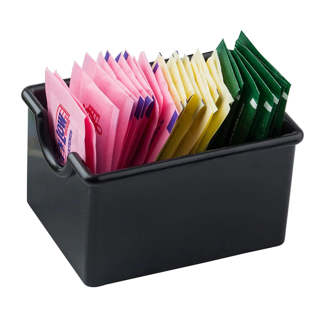 Tablecraft 10309 Sugar Pack Holder, Black, Pack of 6