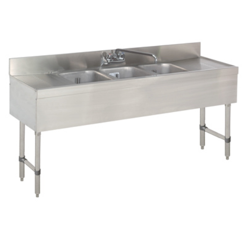 Advance Tabco SLB63C Bar Sink, 3 Compartment, 72 Wide