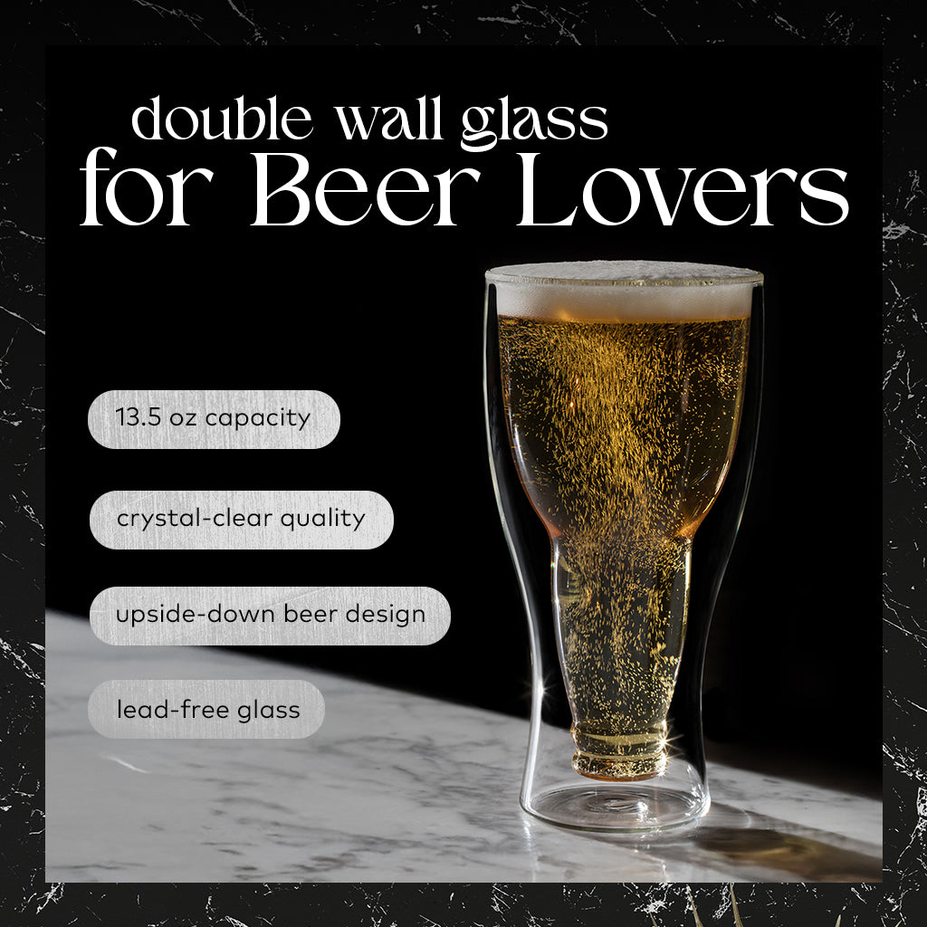 Upside Down Beer Glasses