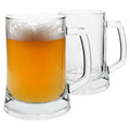 500ml Glass Beer Mugs - Pack of 2