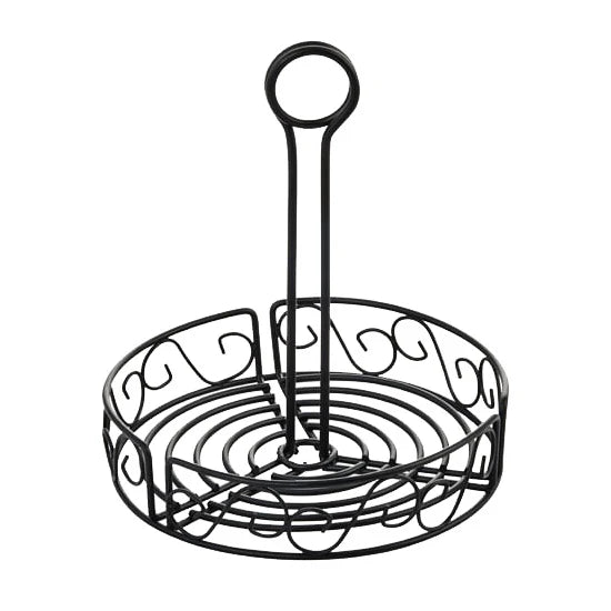 Winco WBKH-7R Black Wire Caddy, 7-1/2