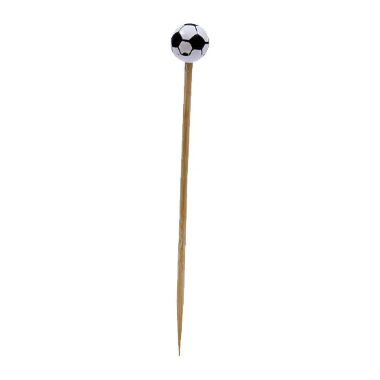 Tablecraft BAMSP545 Bamboo Soccer Ball Sport Pick, 4-1/2, Pack of 100