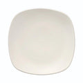 Ziena 020690 Stoneware Square Plate, Cream, 9 x 9, Case of 12
