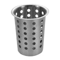 Culinary Essentials 859062 Silverware Cylinder, 4-1/4 Dia., Perforated, Stainless Steel