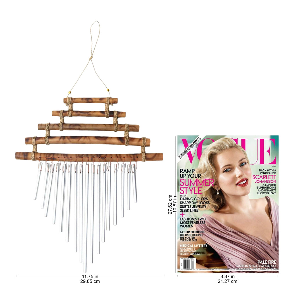 Harmonious Bamboo and Aluminum Wind Chime from Bali - Three Steps