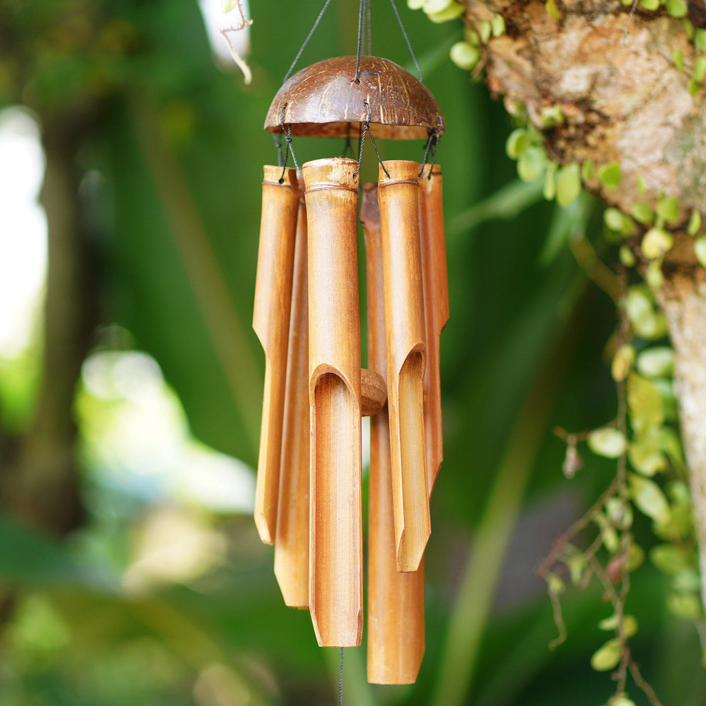 Hand Crafted Bamboo Wind Chime from Bali - Melody Garden