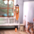 Hand-Crafted Bamboo Wind Chime with Floral Motifs from Bali - Blooming Bamboo