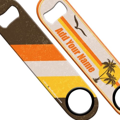 ADD YOUR NAME Speed Bottle Opener - Retro Series - Malibu