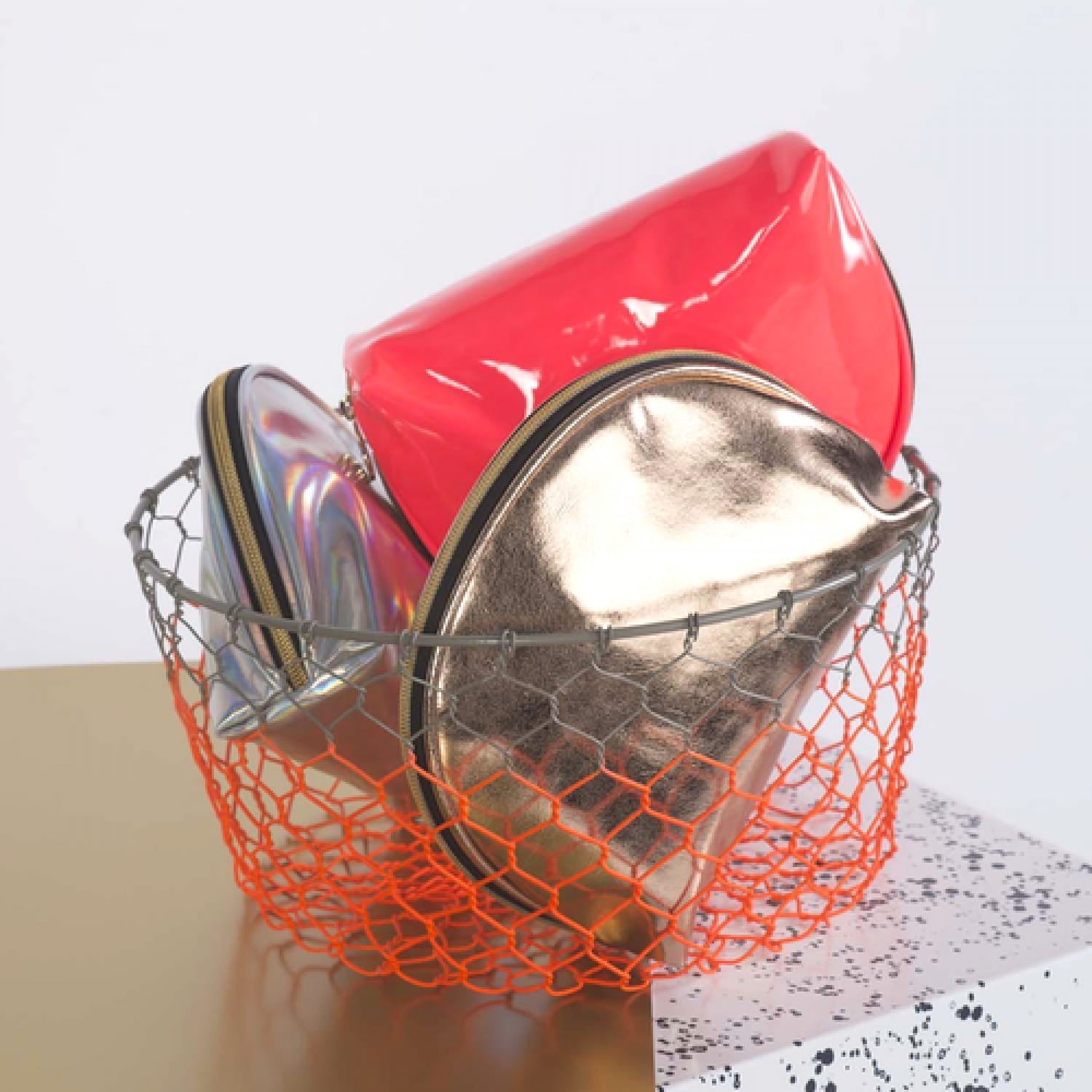 Round Makeup Bag | Copper | Small