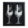 Craft Beer Glasses | Engraved Highland Cow | Set of 2